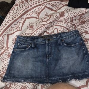 Mini jean skirt